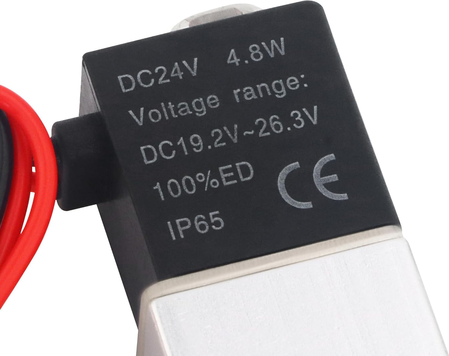 1/4" NPT 2 Way 2 Position Normally Closed Electric Solenoid Air Valve, Includes of 2 Fittings, 1 Tape, 1 Pair of Gloves
