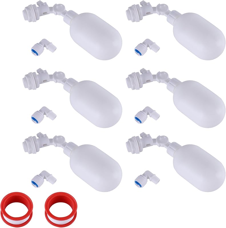 1/4" Quick-Connect Water Float Valve | Adjustable for Aquariums, Ponds, Farms