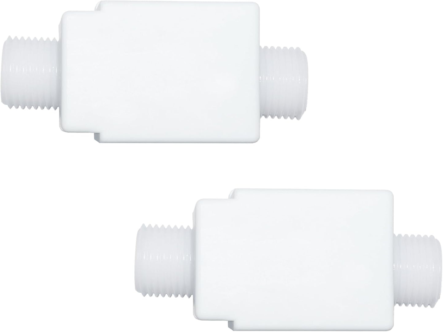 2PCS 1/2" Thread Plastic Electric Solenoid Valve, Water Air Inlet Flow Switch, Normally Closed, DC 12V, N/C 0.02 to 0.8MPa, with 2 Solenoid Valve Caps and 1 Tape