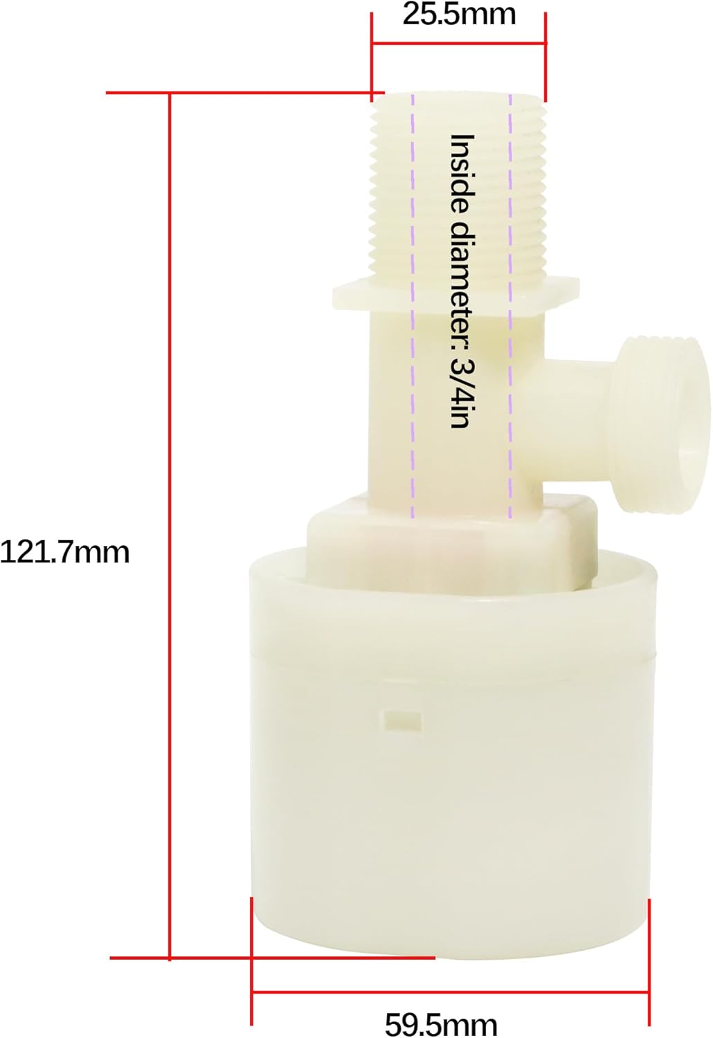 2 PCS Water Float Valve, Automatic Float Valve, Plastic Float Valve, Water Level Control Water Tank Float Valve