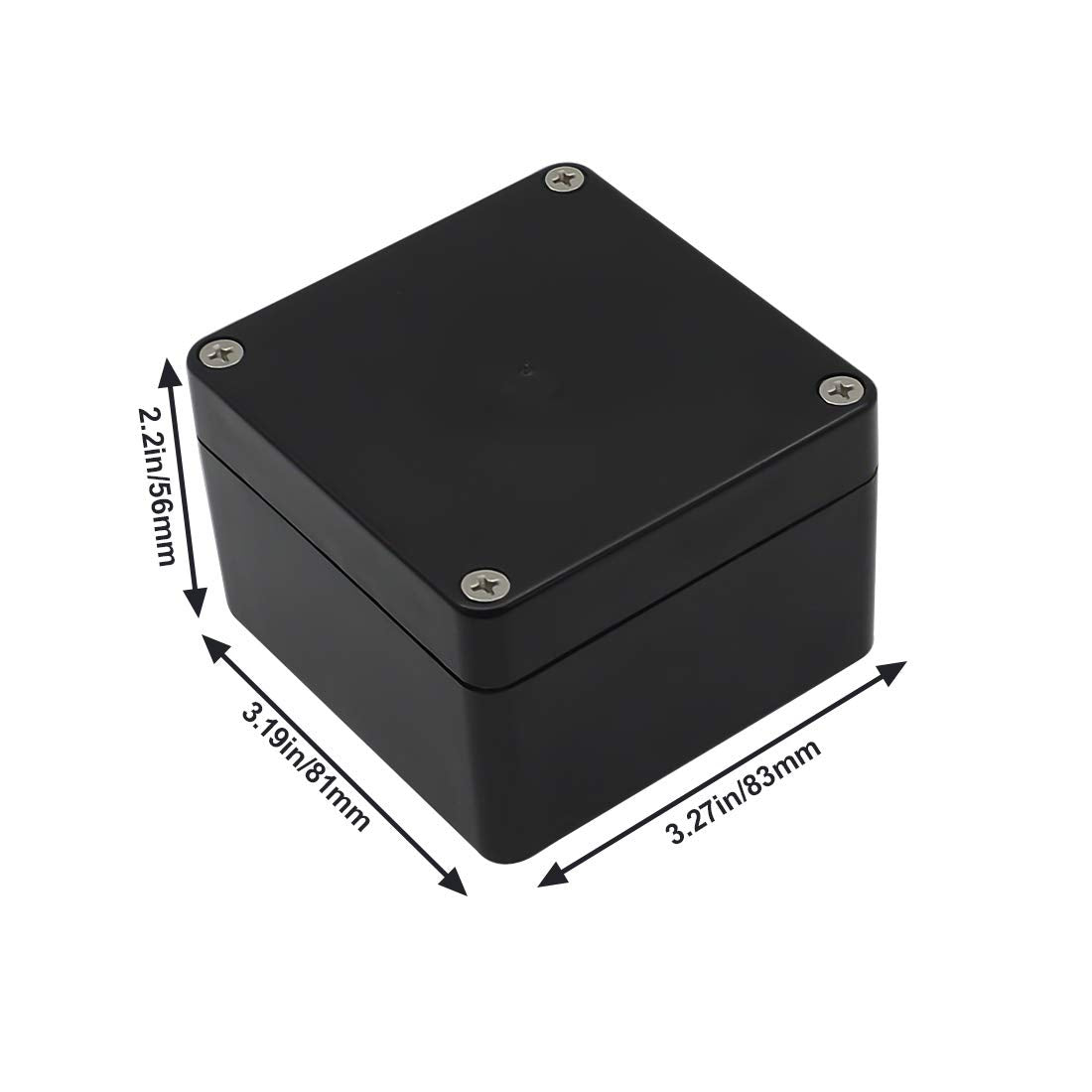 Project Box IP65 Waterproof Junction Box ABS Plastic Black Electrical Boxes DIY Electronic Project Case Power Enclosure
