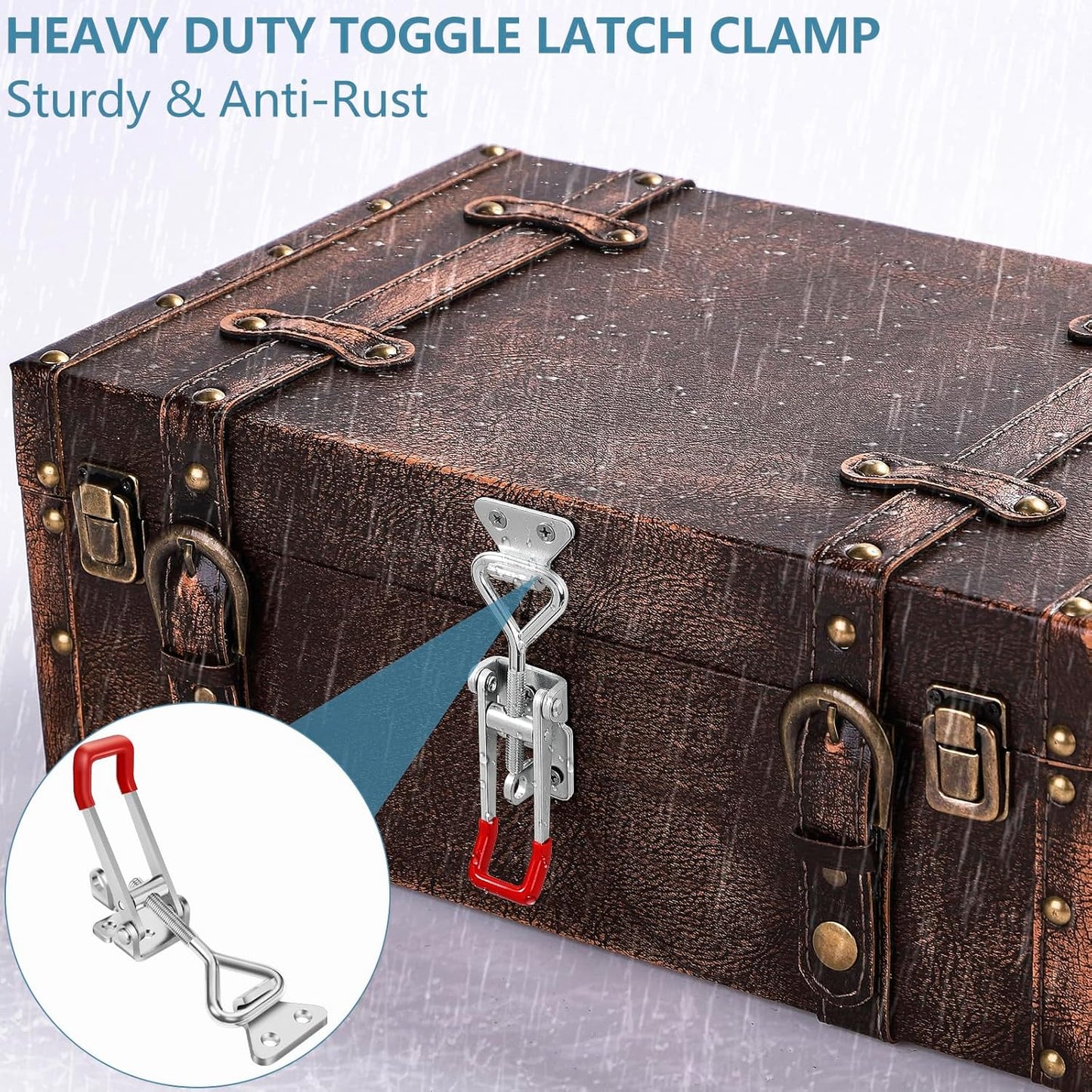 Toggle Latch Clamp, Quick Release Hand Tool Hasp Clamp For Smoker, ToolBox Case, Industrial EquiIpment