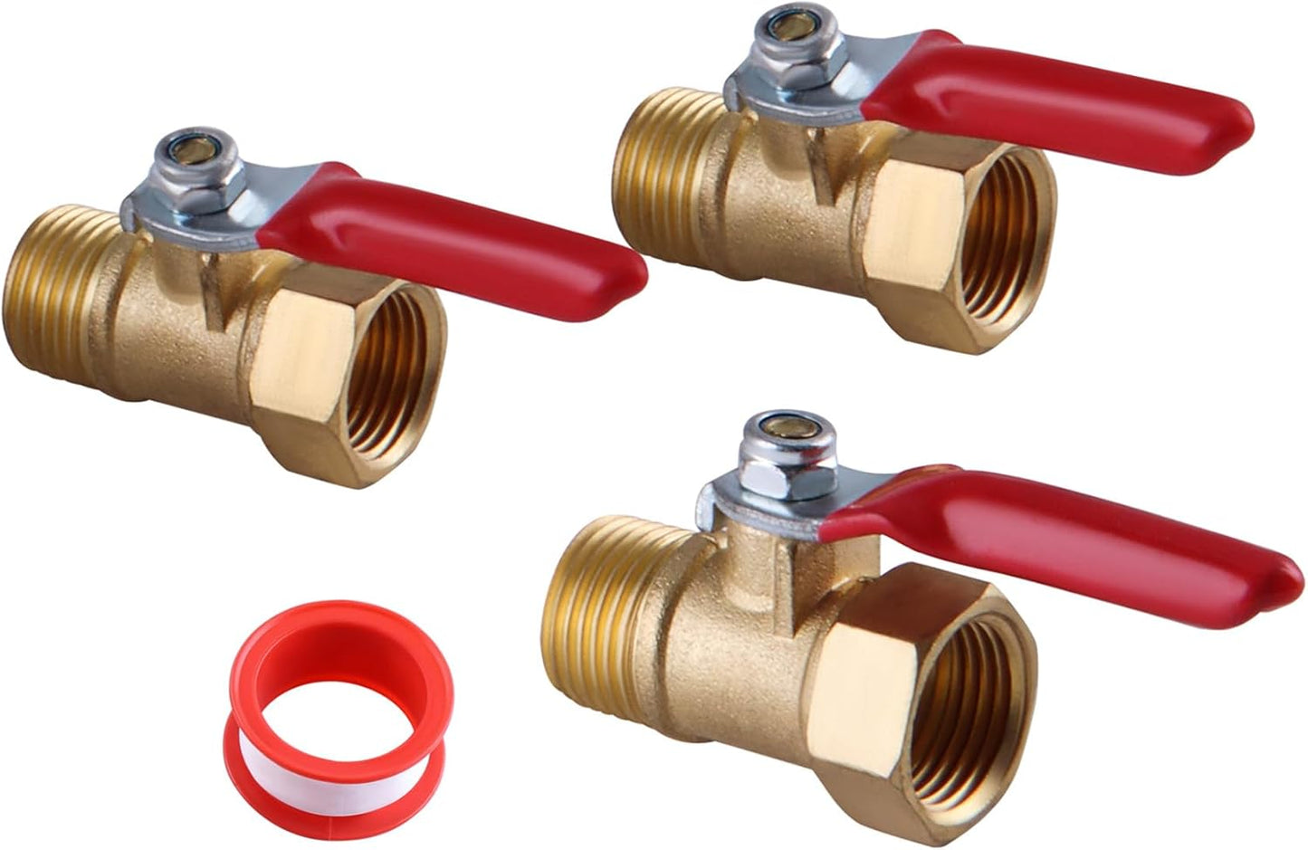 Heavy Duty Brass Inline Mini Ball Valve Shut Off Switch