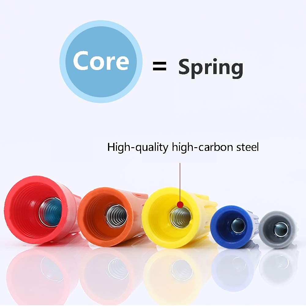 Spring Insert Twist Wire Caps Screw Terminals for Connect Electrical Wiring
