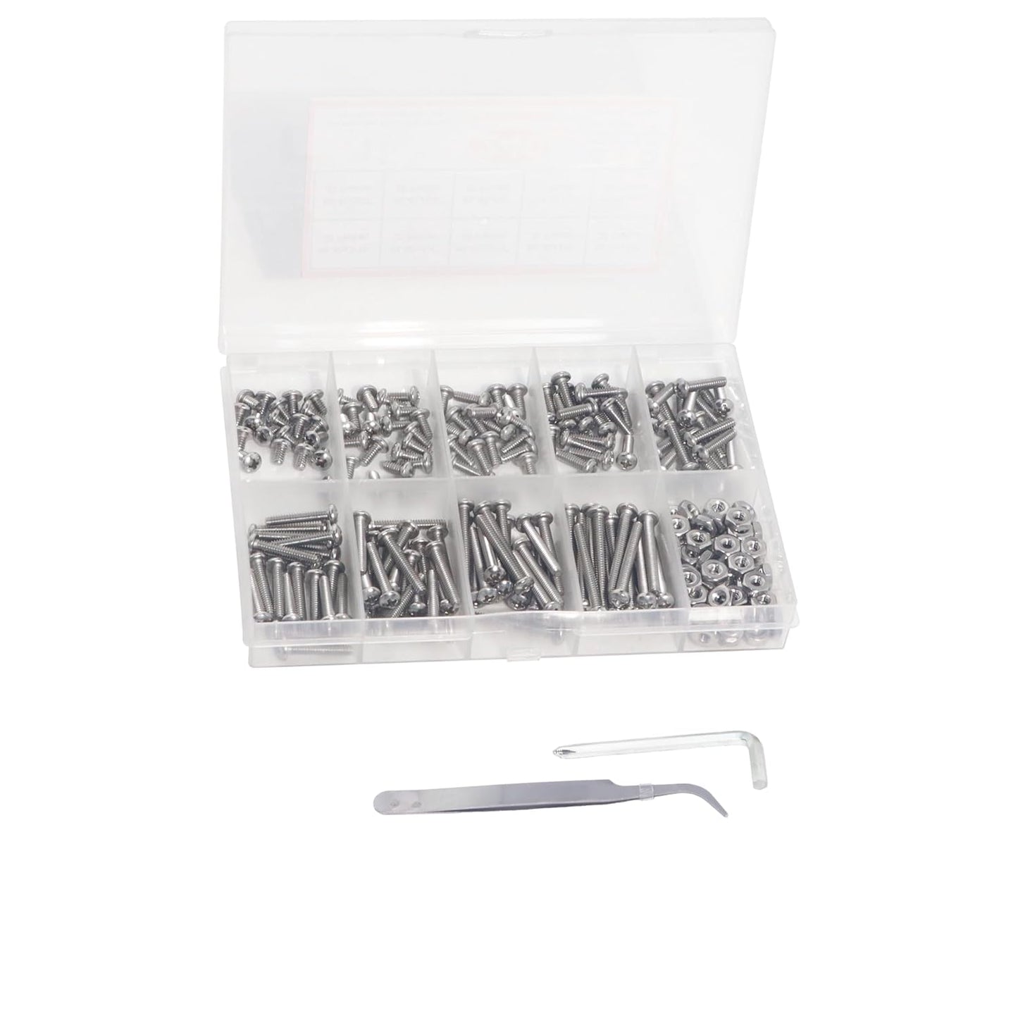 Nuts and Bolts Assortment Kit 240pcs, Machine Screws, Machine Screw Assortment Kit, Pan Head Phillips Screws, Fast Self Tapping Screws for Pier Fenders