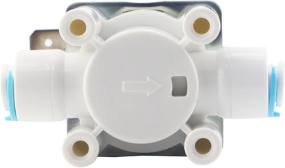 1/4 Inch DC 12V Inlet Water Solenoid Valve N/C Normally Closed Flow Switch for RO Reverse Osmosis Pure System