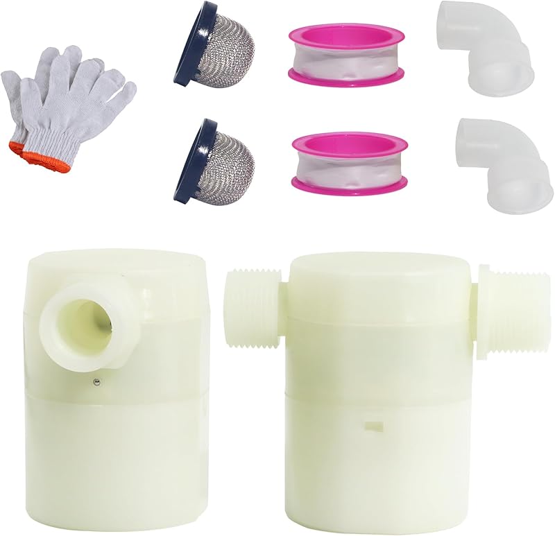 2 PCS Water Float Valve, Automatic Float Valve, Plastic Float Valve, Water Level Control Water Tank Float Valve