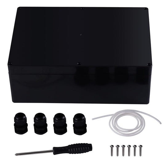 Project Box IP65 Waterproof Junction Box ABS Plastic Black Electrical Boxes DIY Electronic Project Case Power Enclosure