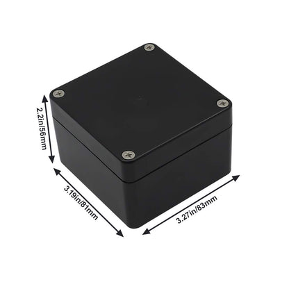 Project Box IP65 Waterproof Junction Box ABS Plastic Black Electrical Boxes DIY Electronic Project Case Power Enclosure