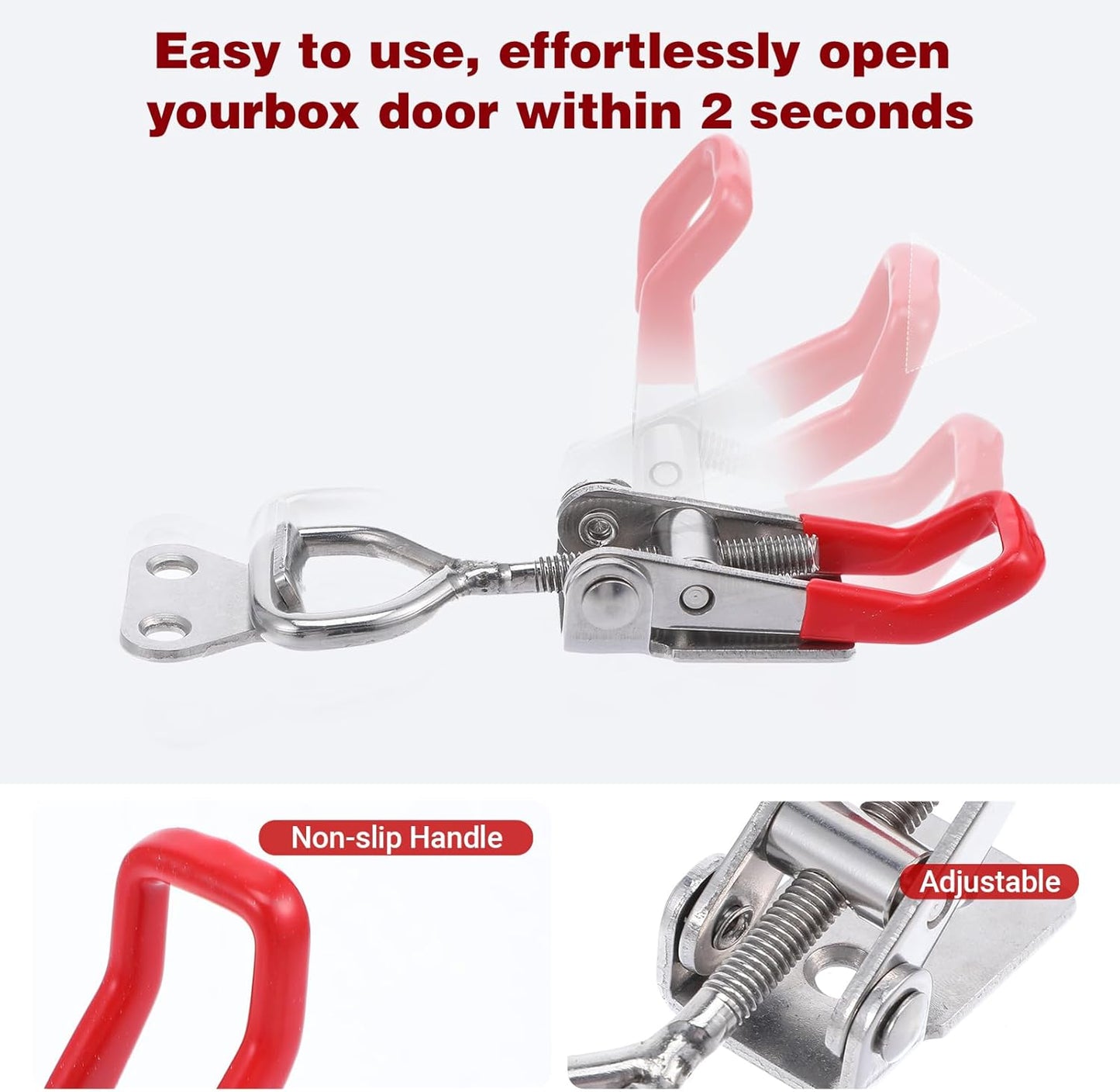 Toggle Latch Clamp,  Quick Release Hand Tool Hasp Clamp For Smoker, ToolBox Case, Industrial EquiIpment