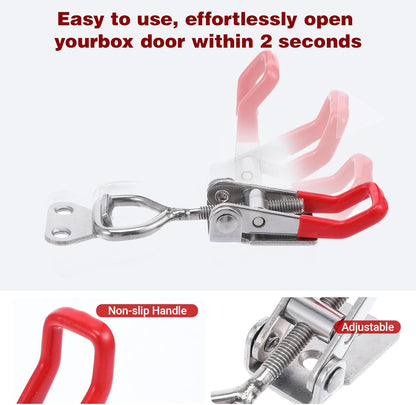 Toggle Latch Clamp,  Quick Release Hand Tool Hasp Clamp For Smoker, ToolBox Case, Industrial EquiIpment