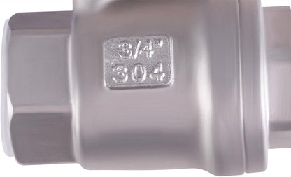 Full Port Ball Valve 3/4 Inch Male x Female Stainless Steel 304 Heavy Duty with Hex Nipple 3/4" Male x 3/4" Male Pipe Fitting and 1 m Tape for Water, Oil, and Gas,1000WOG (3/4 Inch NPT)