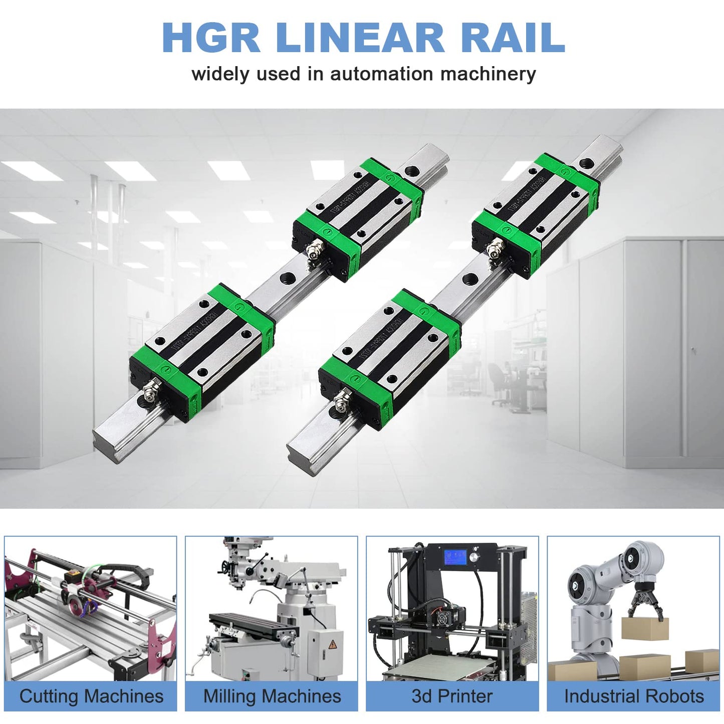 HGR Linearführungsschienensatz, Gleitblock, hochpräzise CNC-Teile für automatisierte Maschinen 