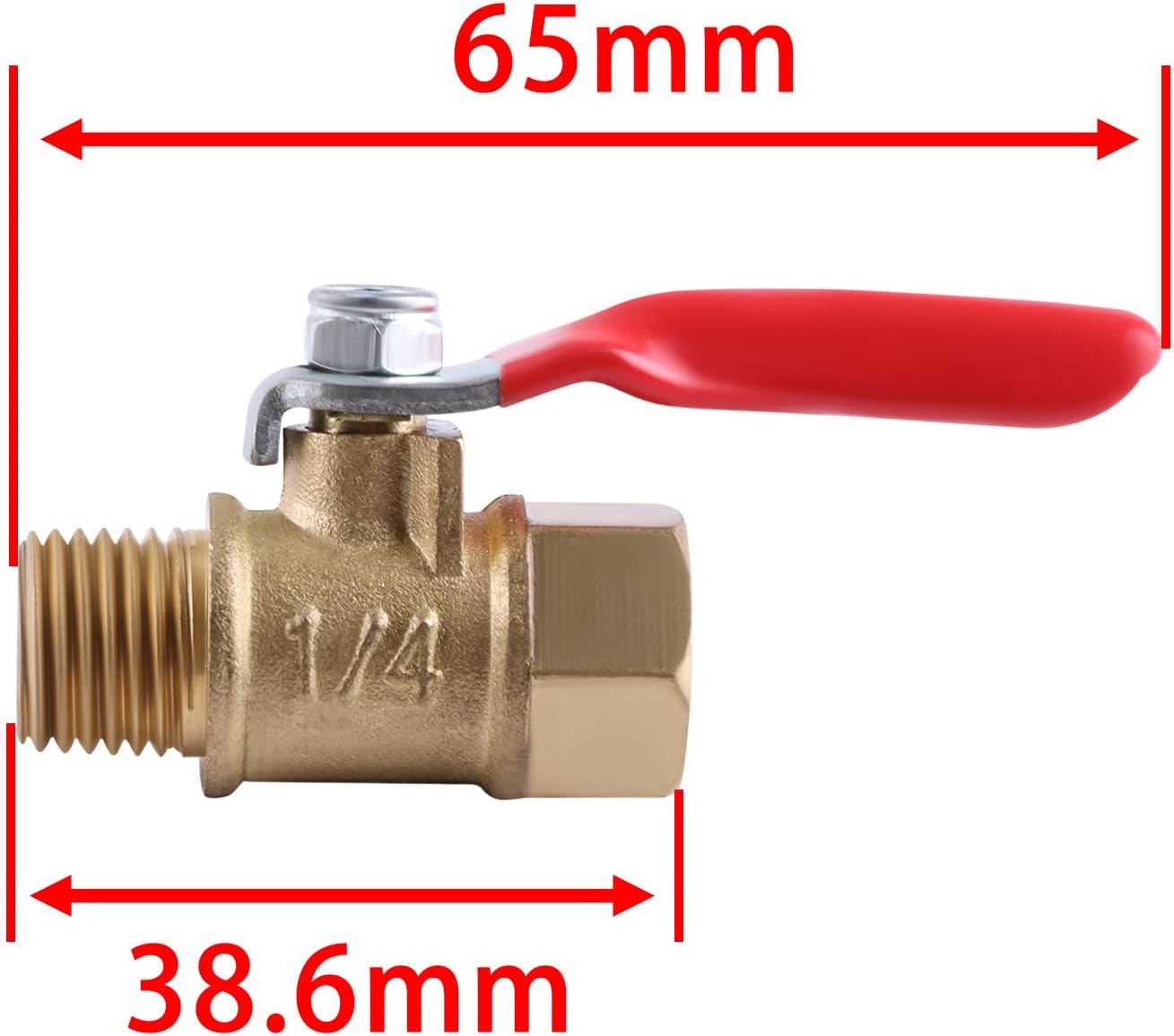 Heavy Duty Brass Inline Mini Ball Valve Shut Off Switch