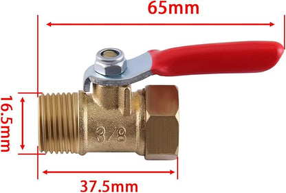 Heavy Duty Brass Inline Mini Ball Valve Shut Off Switch