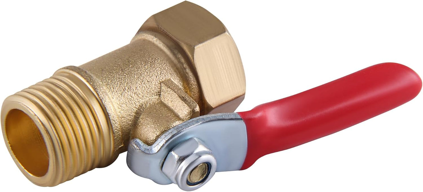 Heavy Duty Brass Inline Mini Ball Valve Shut Off Switch