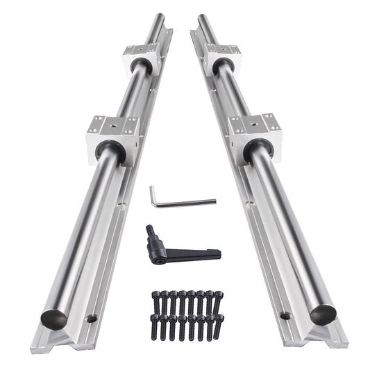 Riel lineal SBR10 12 16 20 25 Kit de rieles lineales y bloque de cojinete Guía de eje totalmente compatible CNC 