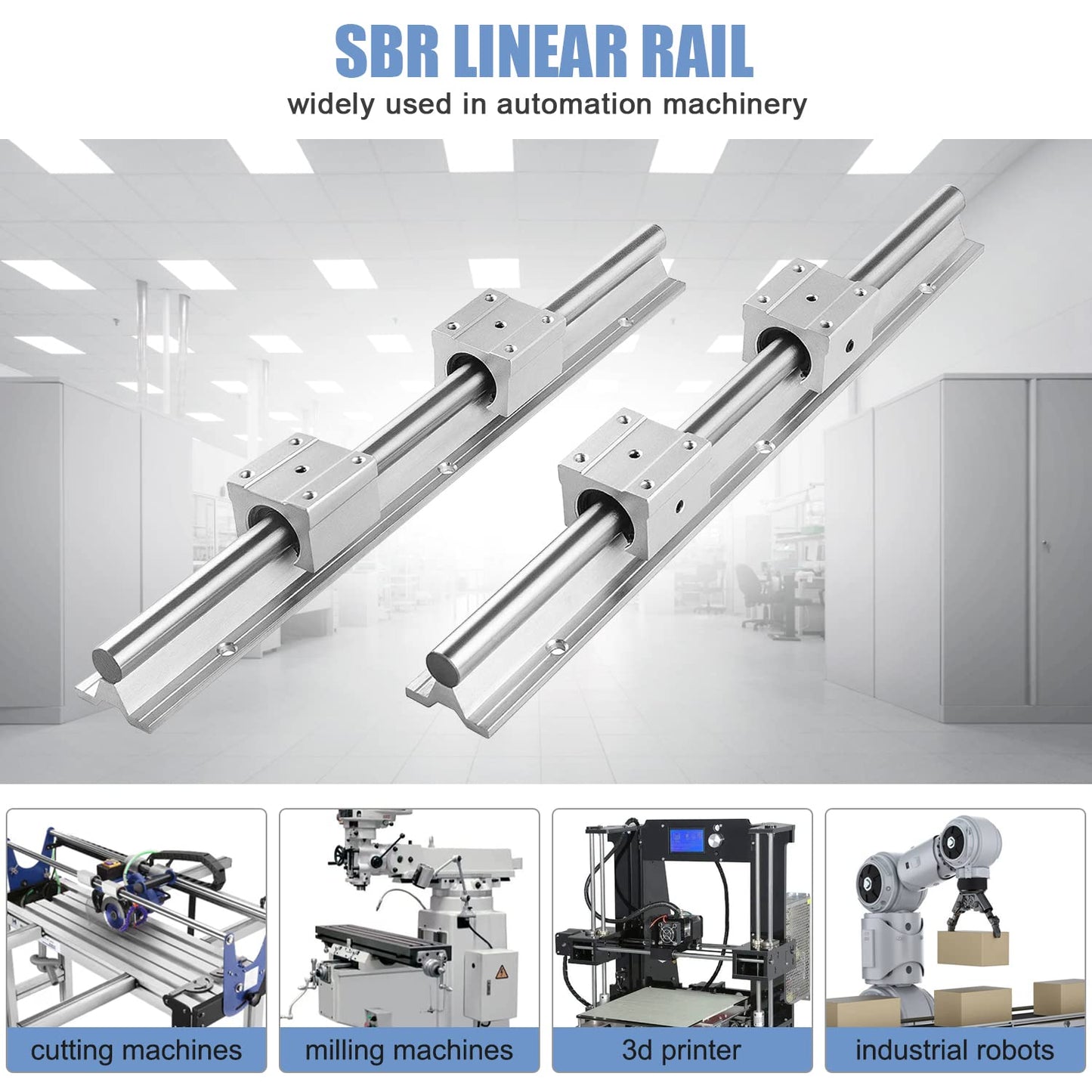 SBR Linear Rail with Bearing Block Kit (SBR 12/16/20/25)