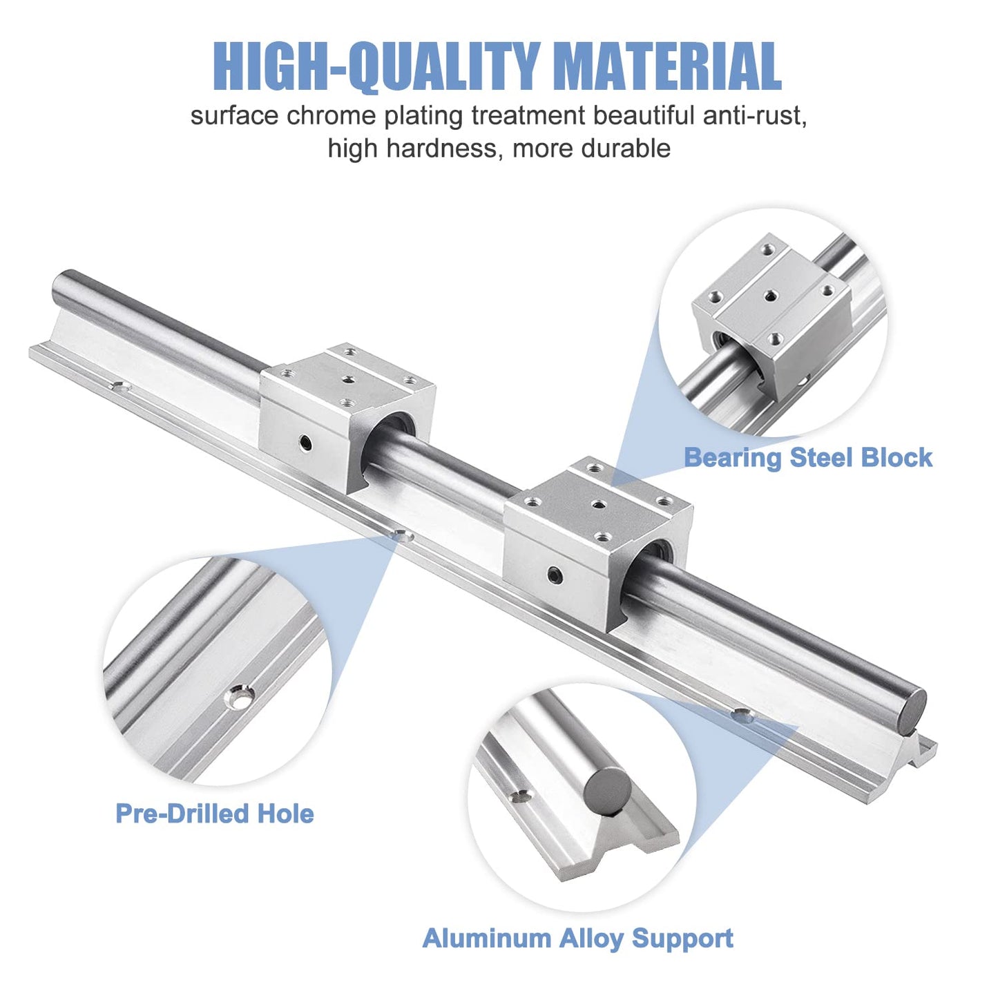 SBR Linear Rail with Bearing Block Kit (SBR 12/16/20/25)
