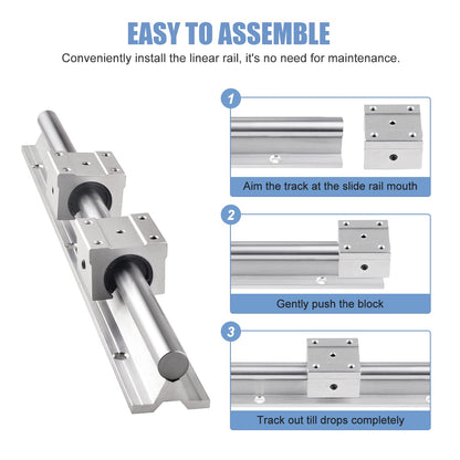 SBR Linear Rail with Bearing Block Kit (SBR 12/16/20/25)