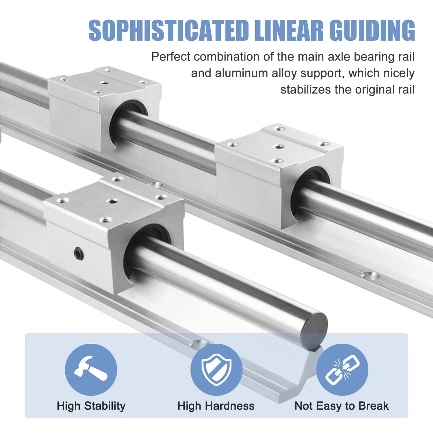 SBR Linear Rail with Bearing Block Kit (SBR 12/16/20/25)
