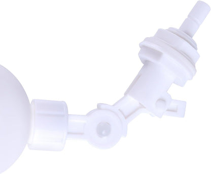 Tubing OD 3/8&1/4 inch Float Shut Off Valve Angle Adjustable Quick Connect Valve RO Tube Compatible Valve, Plastic Float Valve Shut Off Float Switch for Water Purification and RO System