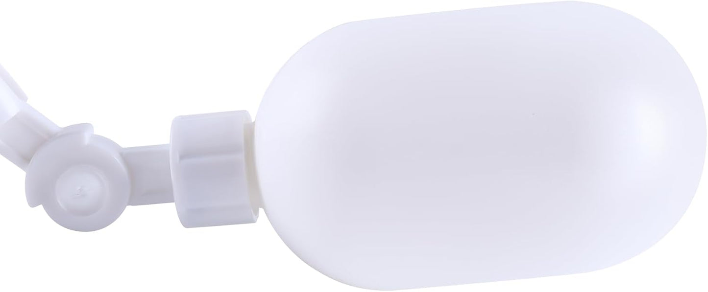 Tubing OD 3/8&1/4 inch Float Shut Off Valve Angle Adjustable Quick Connect Valve RO Tube Compatible Valve, Plastic Float Valve Shut Off Float Switch for Water Purification and RO System
